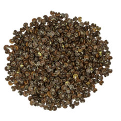A top down photograph of a small pile of Althaea officinalis (Marshmallow) seeds.